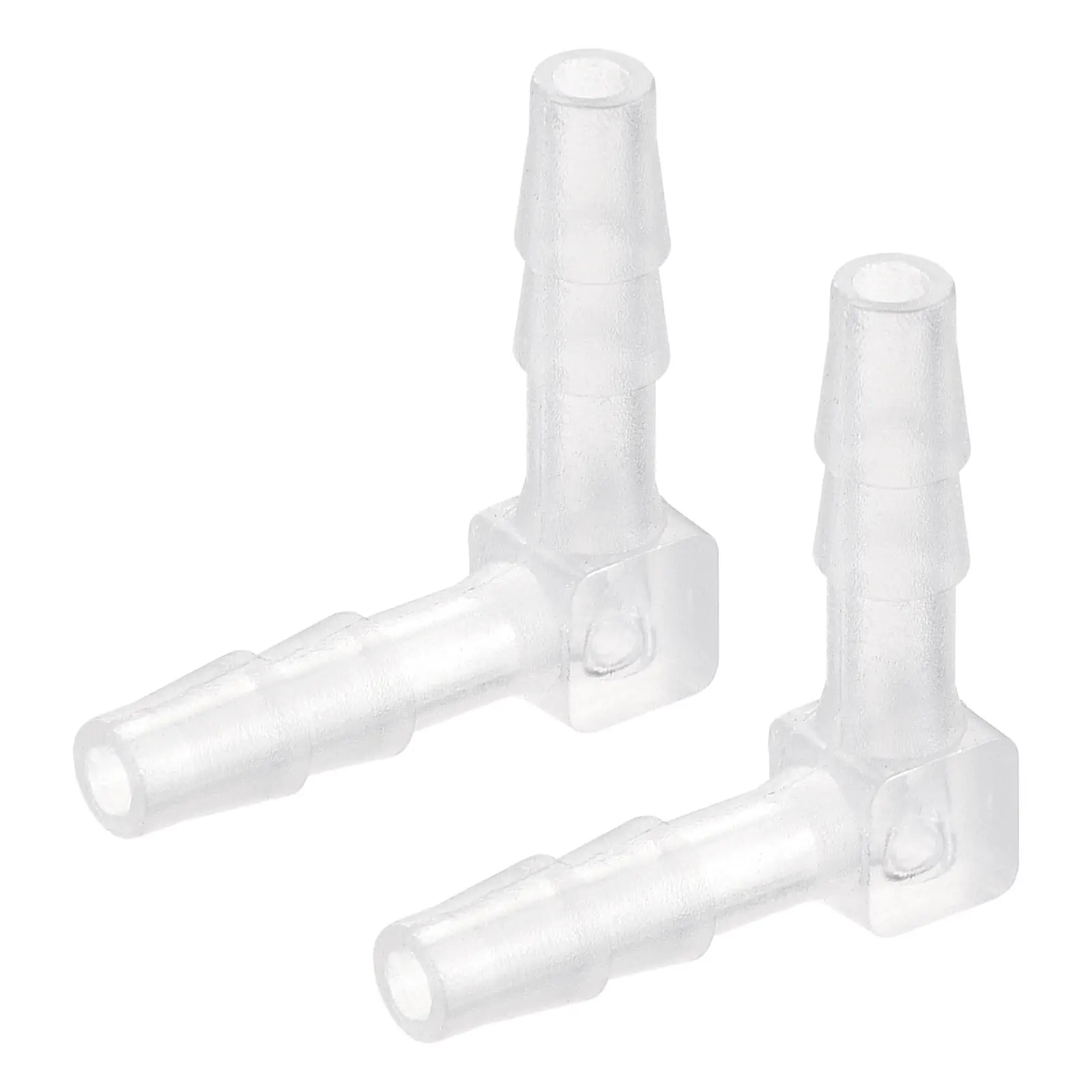 

uxcell Barb Hose Fitting, 5mm Barbed Dia. Plastic Elbow Coupler Quick Connector Adapter, White Pack of 2