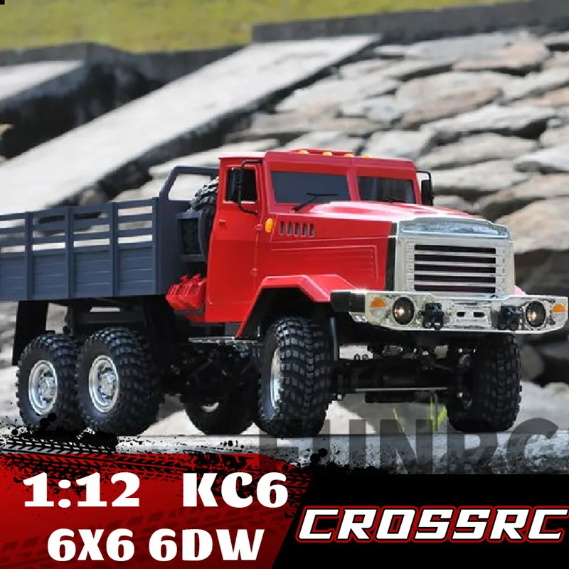 CROSSRC KC6 6X6 6WD 키트 1/12 RC 자동차 시뮬레이션 전기 원격 제어 모델 자동차, 트럭 크롤러 성인 키즈 DIY 완구