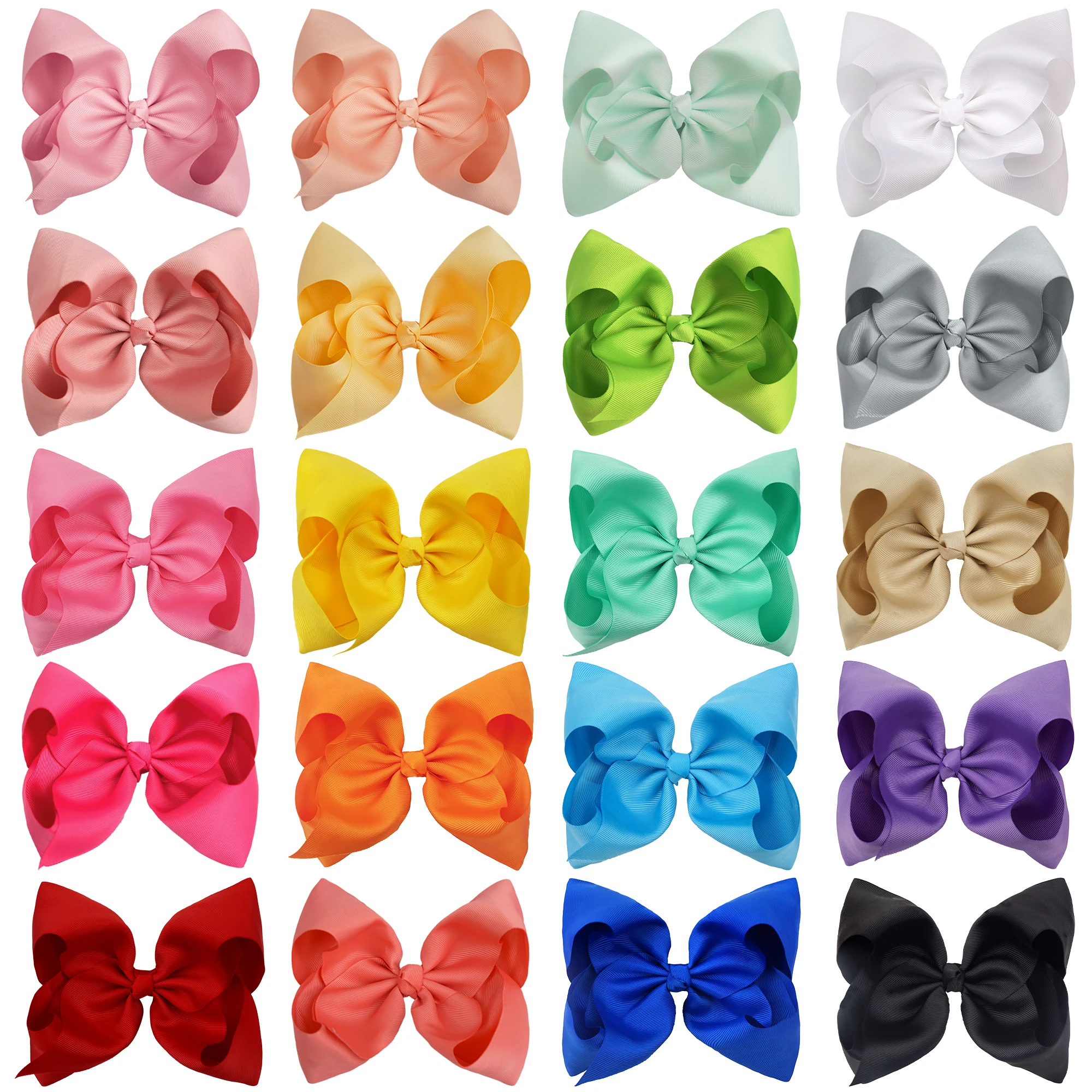 

8Inch Grosgrain Ribbon Bows Alligator Hair Clips Girls Large Big Hair Bows Clips Hair Accessories for Teens Kids Toddlers