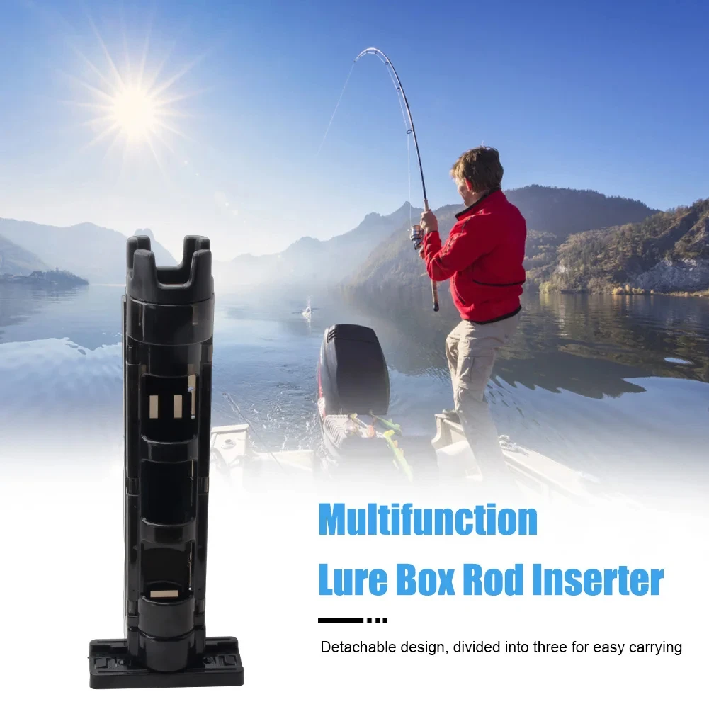 JSFUN Fishing Rod Holder Box Multifunctional Stand Barrel Storage Case