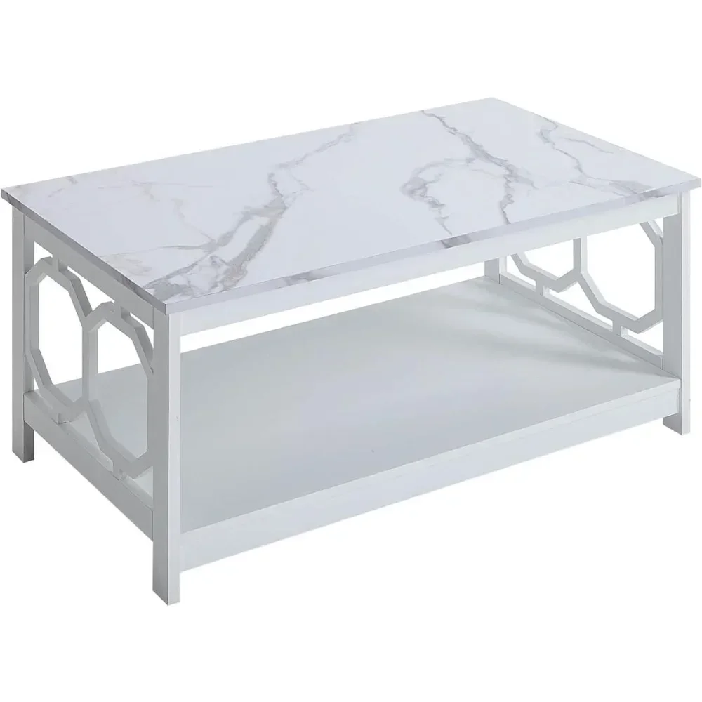 

Dining Tables Basses White Faux Marble/White End Table Serving Coffee Omega Coffee Table With Shelf Hidden Storage Dolce Gusto