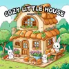 COZY LITTLE HOUSE Bold-easy Patterns Coloring Book for Adults Cute Drawing Book Perfect Gift for Party and Birthday 1