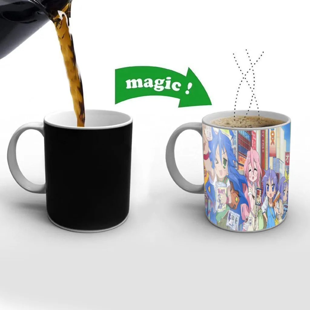 

Lucky Star Comedy Anime Changing Color Mug Friends Birthday Gift