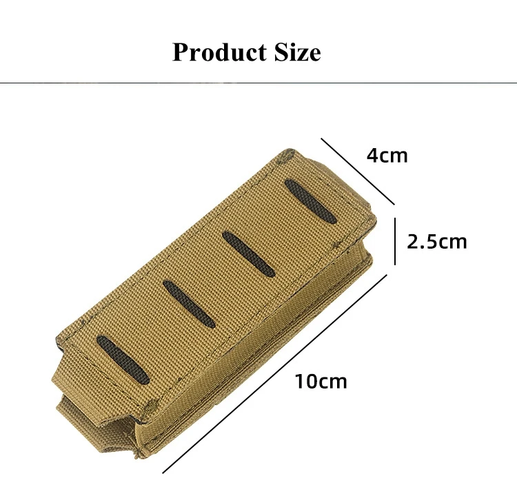 9mm Molle magazine bag tactical single magazine holster and flashlight holder MM military air gun Mag holder bag