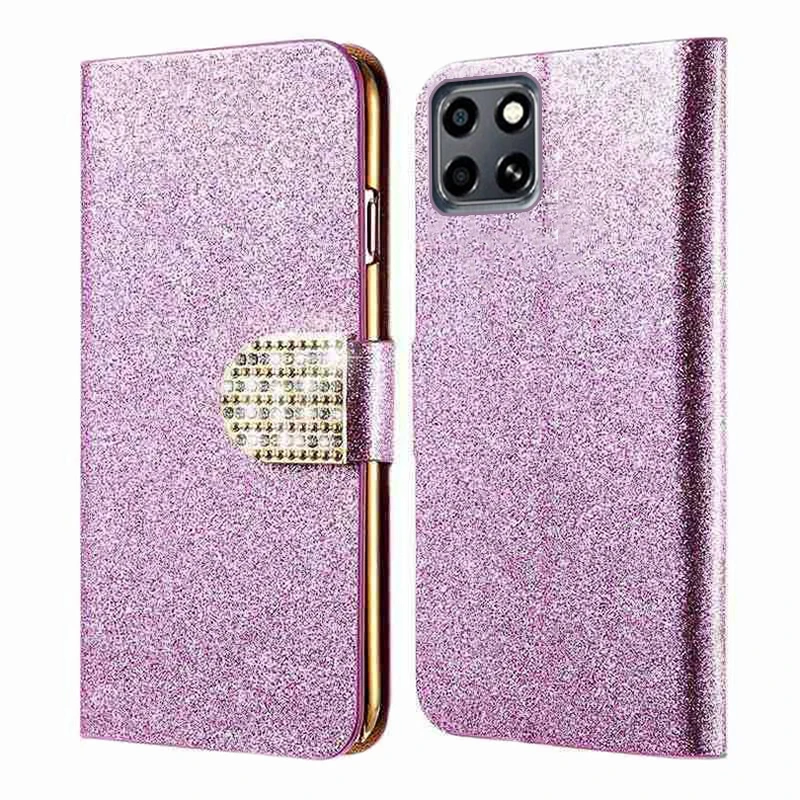 

Flip Case For Infinix Smart 6 HD Case Luxury Diamond Leather Wallet Phone Cover Funda Coque de Carcasas Infinix Smart 6 HD Mujer