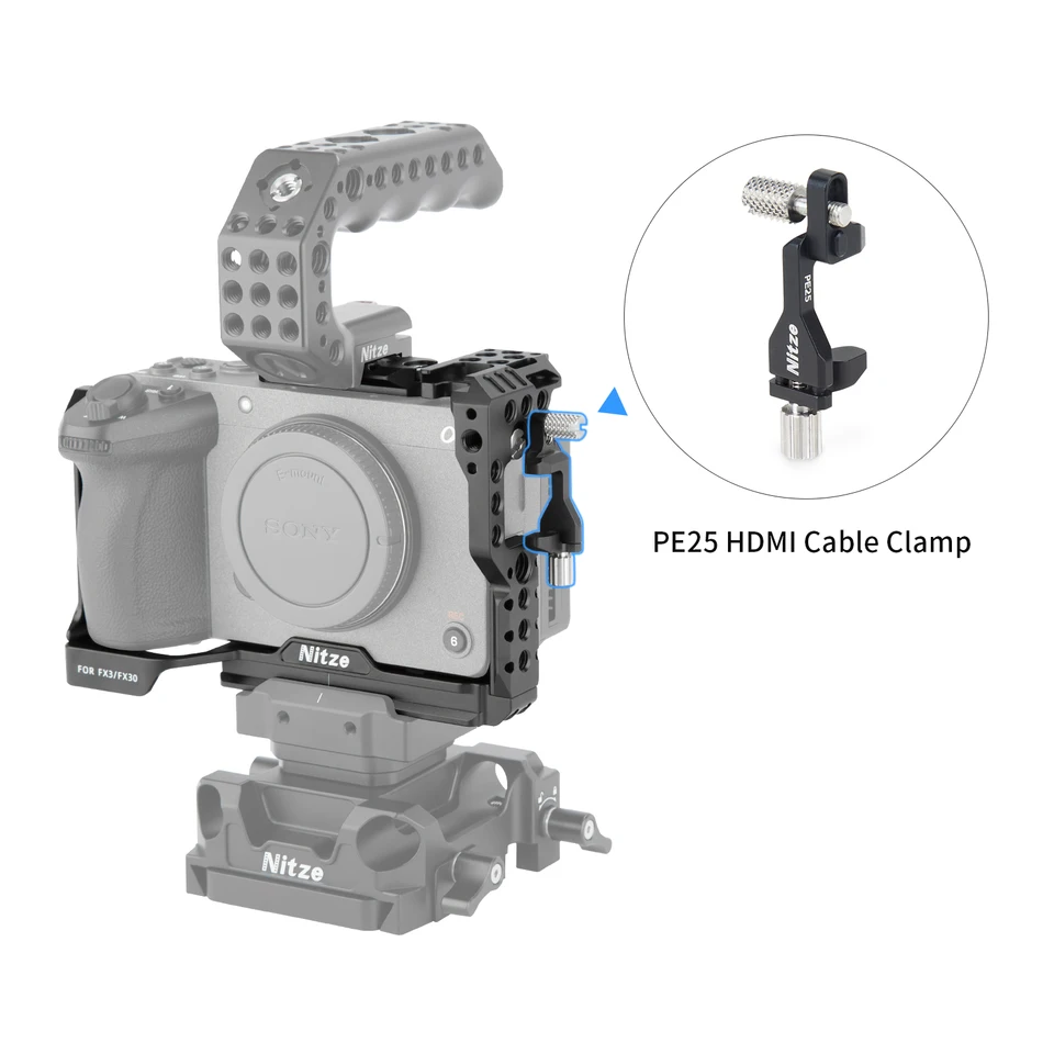 Nitze HDMIケーブルクランプ Sony A7 SIII ケージ TP-A7SIII A7 IV ケージ T-S05A - PE22用 並行輸入品 Nitze HDMI Cable Clamp for Nitze T-S05A and T-S13A Sony A7IV Cage -PE22:  : Electronics \u0026 Photo