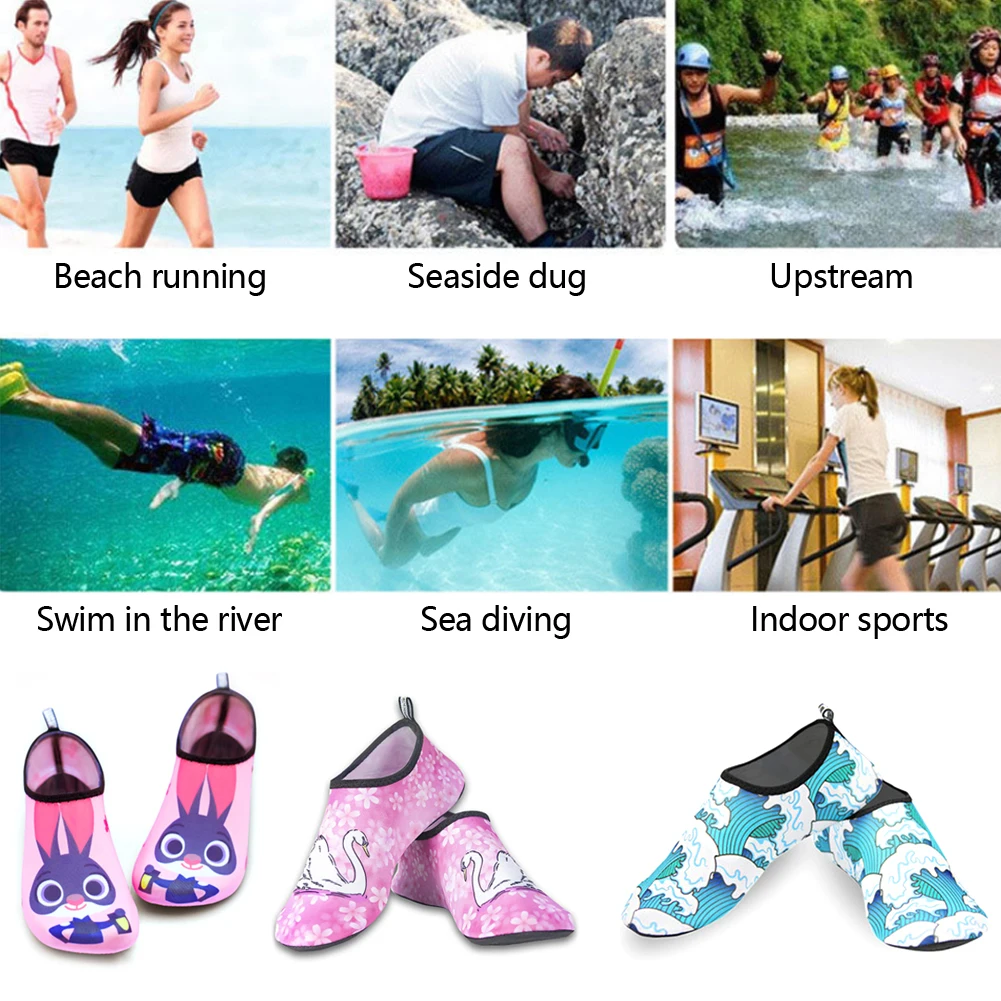 1 Pair Adults Water Shoes Wetsuit Shoes Socks Diving Socks Pool Beach Swim Slip On Surf Fashion Breathable water shoes,diving socks,aqua shoes