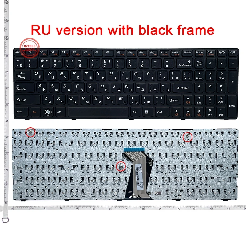 

GZEELE russian laptop keyboard for LENOVO 25-203928 25203928 NSK-B52SC0R V-117020NS1-RU MP-10A33SU-686CW V-117020NS1-RU T4B8-RU