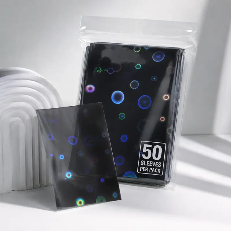 Sharkbang 50pcs/Lot Holo Card Sleeves 61x91mm 20C Macaron Color Kpop Holder For Postcards Films Game Cards Photocard Protector - Image 16