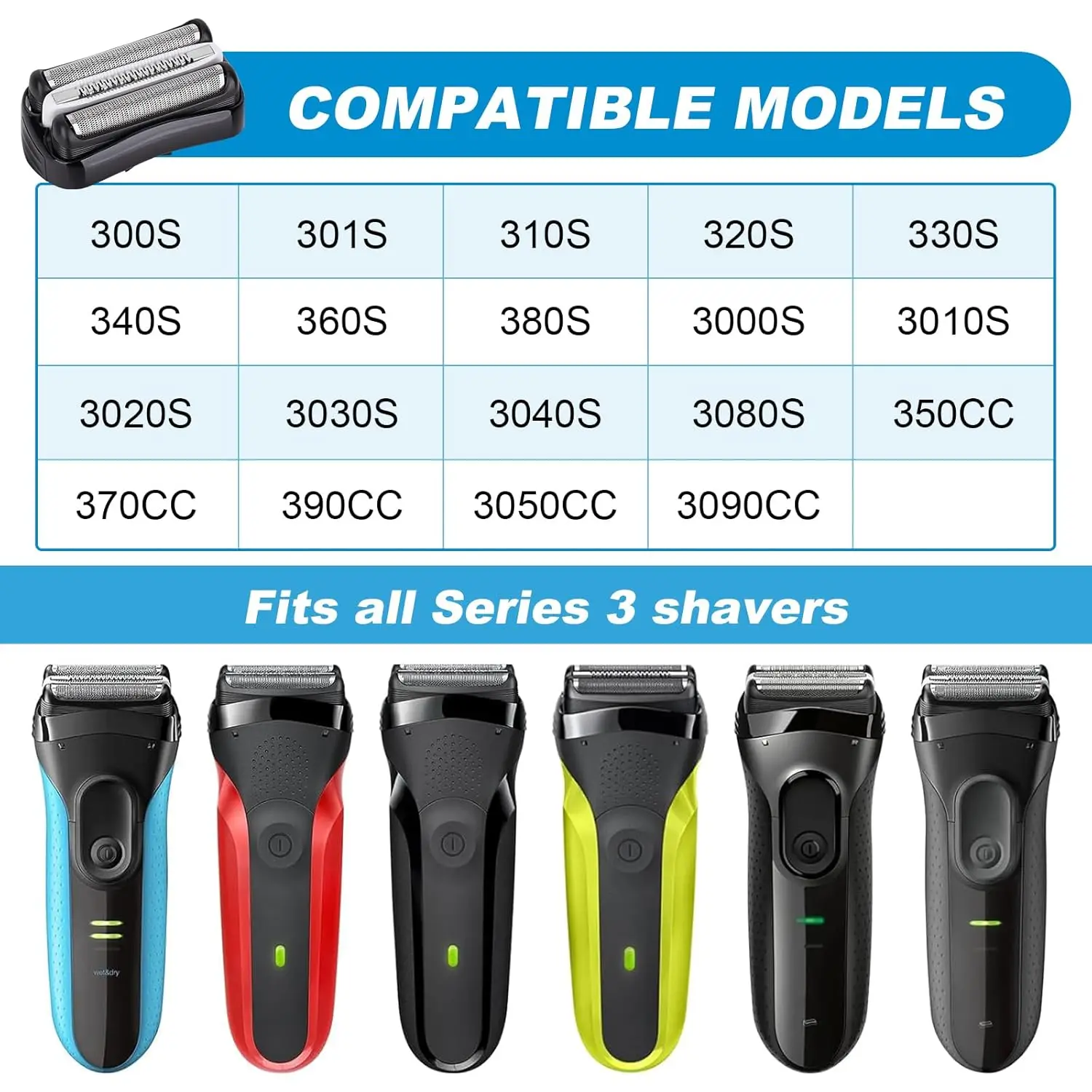 Premium Shaver Replacement Head