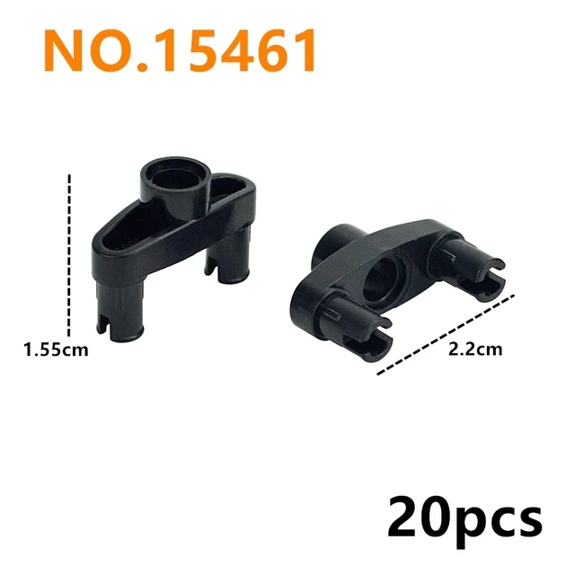 Enhanced Building Block Connector Accessories - Technical Parts for Creative Construction Toys