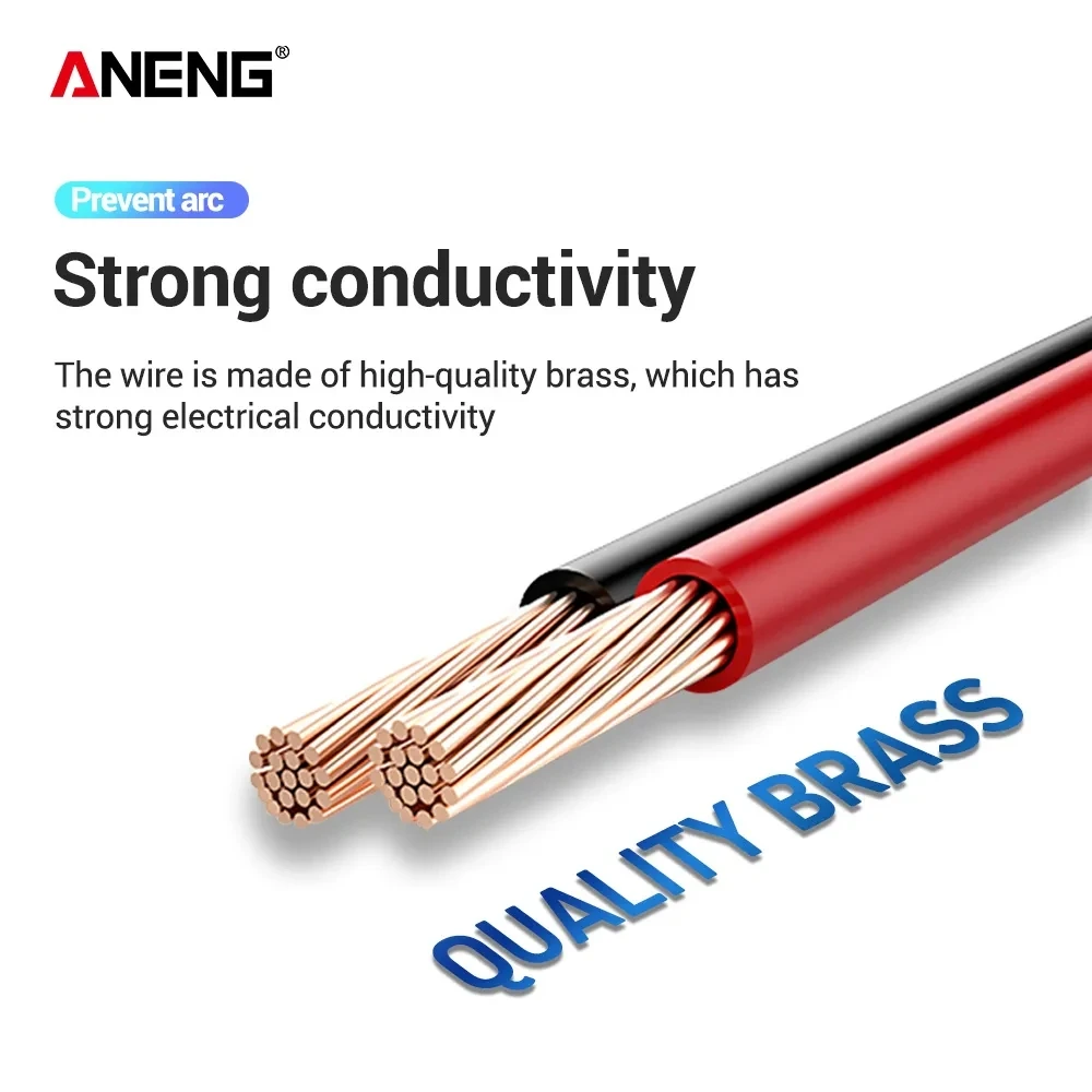 Digital Multimeter Multimeter Tester Analog Multimeter ANENG PT1031 20A 1000V Slicon Rubber Delay Wire Gold Plated Sharp Probe Needles Test Lead