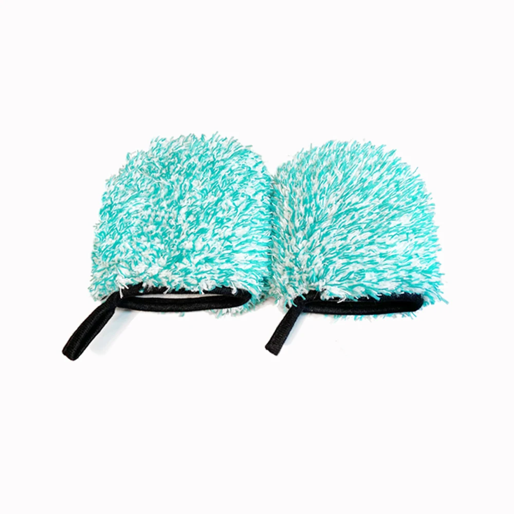 DetailingKing Shag-pile Microfiber Car Wash Glove Double-Side Finger Pocket Car Wheel Wash Mitt for Cleaning Auto Detailing car cleaning gloves,microfiber car mitt,microfiber cleaning gloves,microfiber washing gloves,microfiber gloves