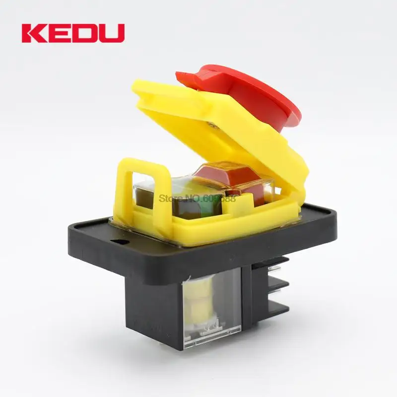 

KJD12 250 в 120 В 4-контактный стартовый стоп без напряжения Выключатель кнопки NVR общего назначения для деревообрабатывающих и металлообрабатывающих станков