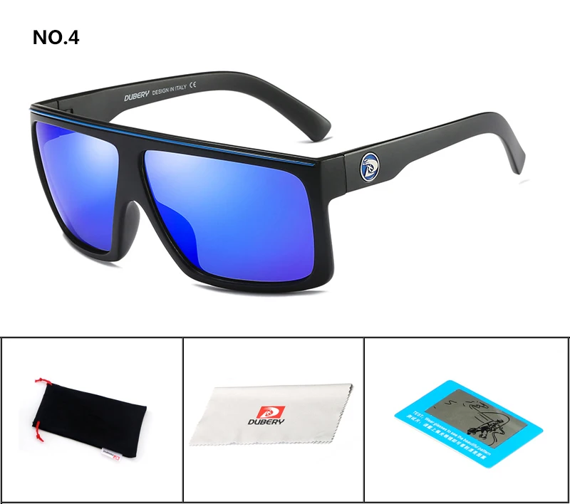 Occhiali Da Sole DUBERY Polarizzati Sportivi – Lenti Avvolgenti Quadrate, Antiriflesso UV400