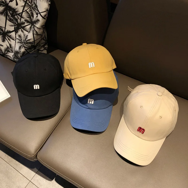 

Korea Fashion Brand Baseball Cap for Men and Women Letter "R" Patch Hat Casual Hip Hop Snapback Hat Summer Sun Caps Unisex