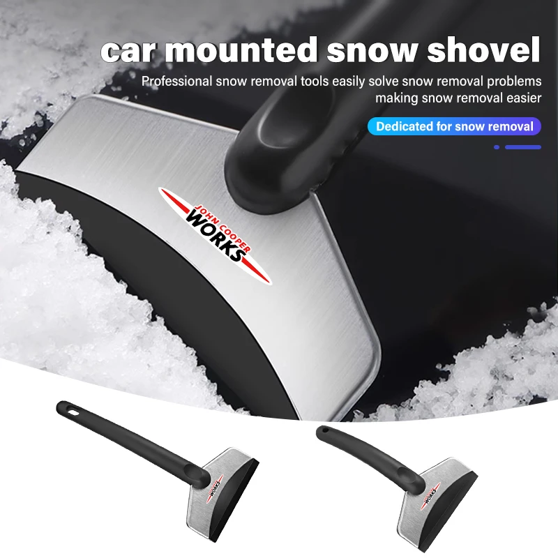Car Ice Scraper Snow Removal Shovel Stainless Winter Accessories For MINI R60 F56 R56 F54 F57 R70 JCW John Cooper Works