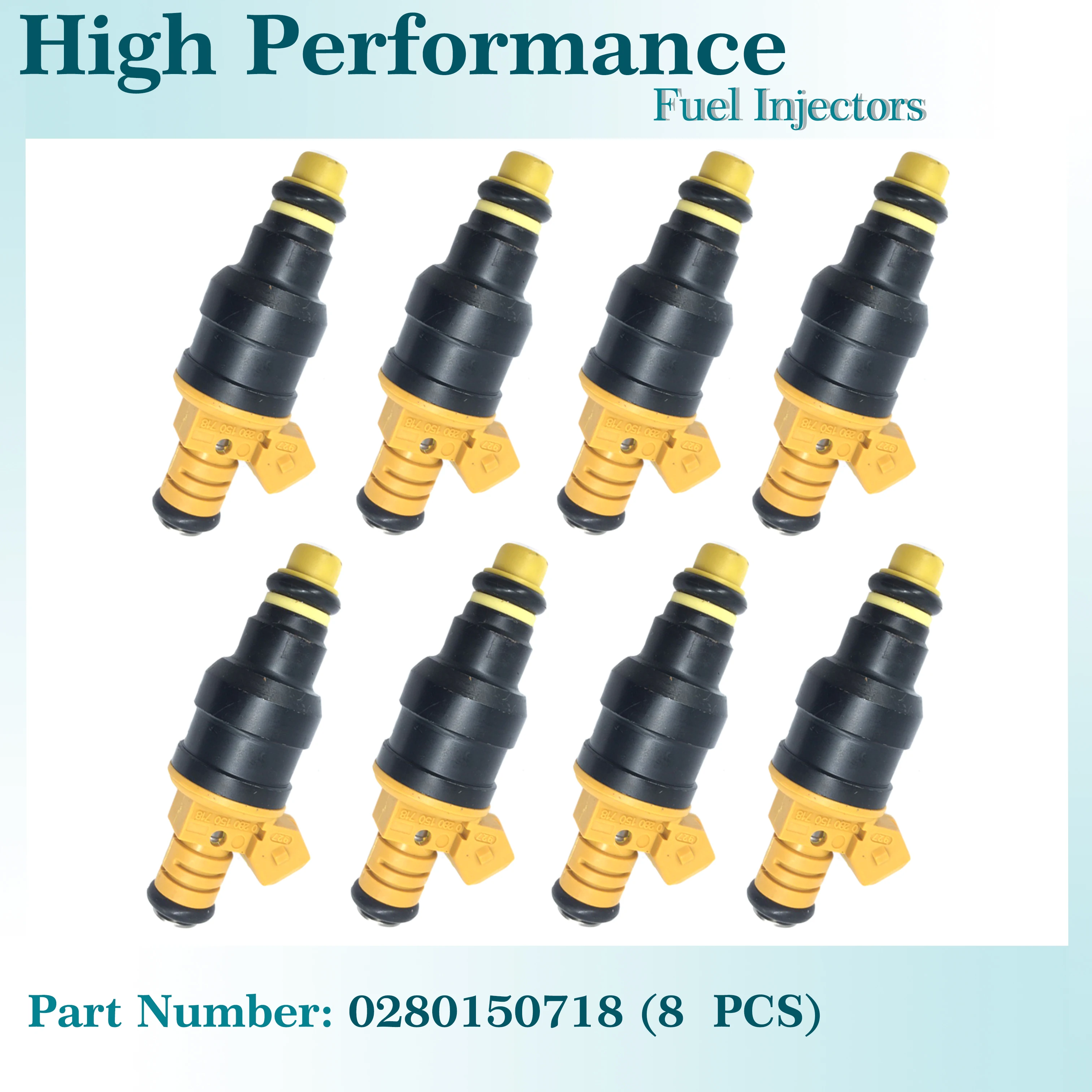 

8 PCS Fuel Injector 0280150943 For Ford F150 F250 F350 E150 4.6L 5.0L 5.4L 5.8L Mustang Lincoln Mercury 0280150718 EV1