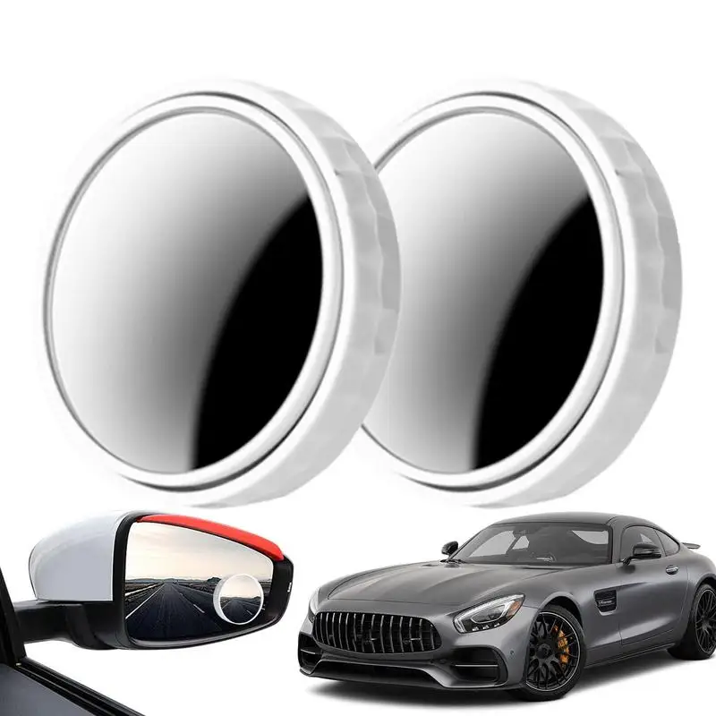 

Car Blindspot Mirror Suction Cup Round Wide Angle 360 Degree Rotate Rear Mirror Adjustable HD Glass Convex Side Mirror Maximize