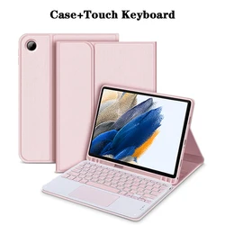 Premium Keyboard Case with Pencil Holder and Bluetooth Keyboard - French (Pink 3)