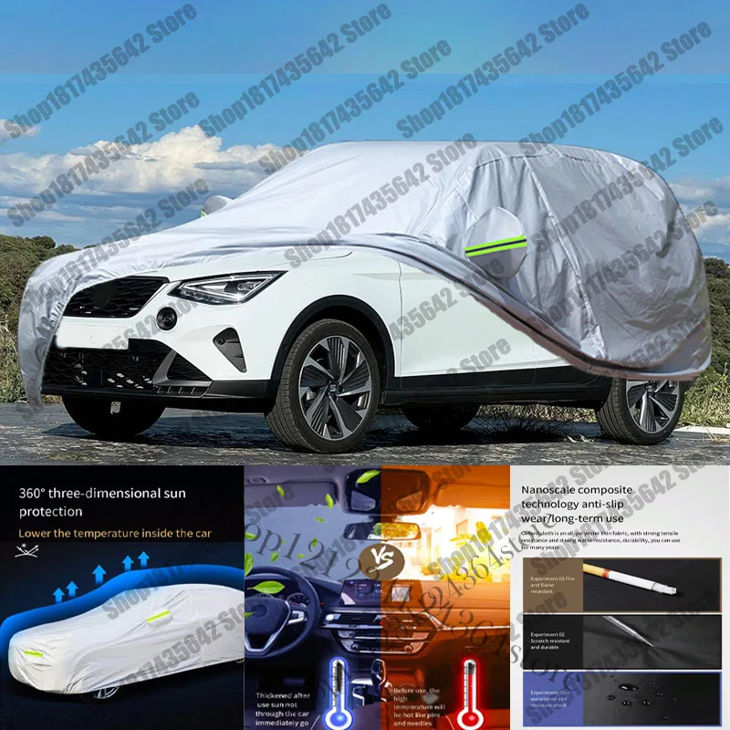 Funda Exterior Impermeable Para Seat Arona (2017-2025) - Protege Del Sol, Lluvia, Granizo Y Nieve
