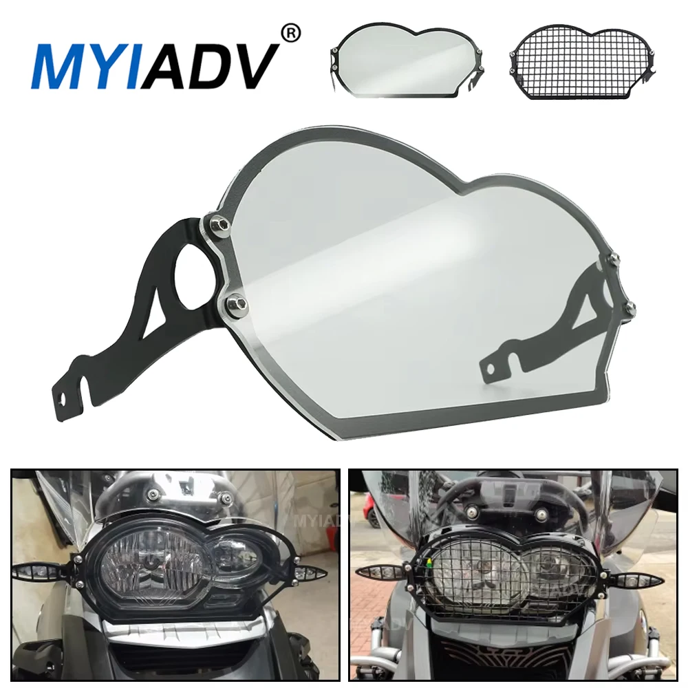 Motorfiets Licht Grille Beschermer Voor R1200GS GS1200 R Adv Voor Adventure 2004-2012 Motorfiets Koplamp Protector Head Light Guard Grill Cover(1