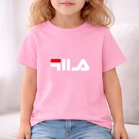 T-shirt imprimé pour enfants, vêtements d'été, 3-12 ans, garçons et filles, haut à manches courtes + short, ensemble décontracté, vêtements de sport de marque à la mode 6