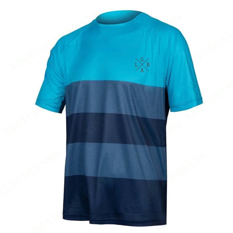 thumbnail image 1 of Camiseta holgada de manga corta para motocicleta, para hombre, para ciclismo de montaña, cross country, ciclismo de montaña, secado rápido, sudadera DH, 1 of 5