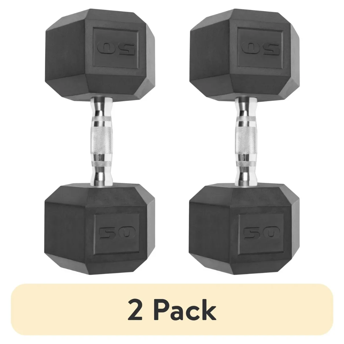 8lb Rubber Hex Dumbbells 1