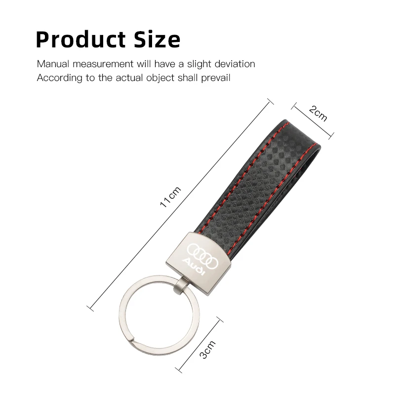 Luxury Plaid Pattern Metal Car Keychain with Buckle