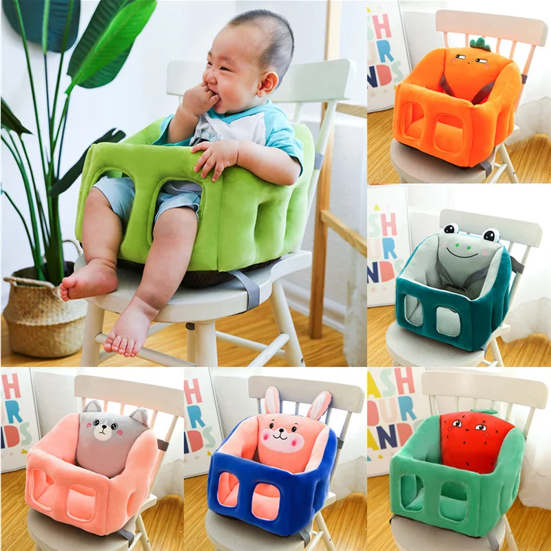 

Baby Seat Sofa Cover Plush Dining Chair Feeding Seat Skin No Filler Cartoon Portable Infant Safety Car Can Be Fixed Learn To Sit