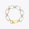 ENFASHION Resin Oval Chunky Bracelets For Women Big Chain Bracelet Gold Color Stainless Steel Pulseras Fashion Jewellery B2179 1