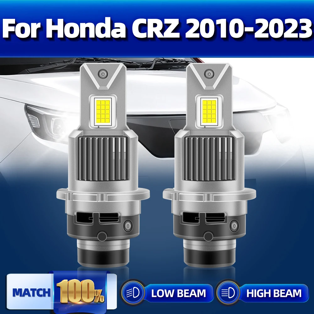 

D4S Car Headlight Bulbs 150W 60000LM HID Xenon Light Bulbs 12V 6000K For Honda CRZ 2010-2016 2017 2018 2019 2020 2021 2022 2023