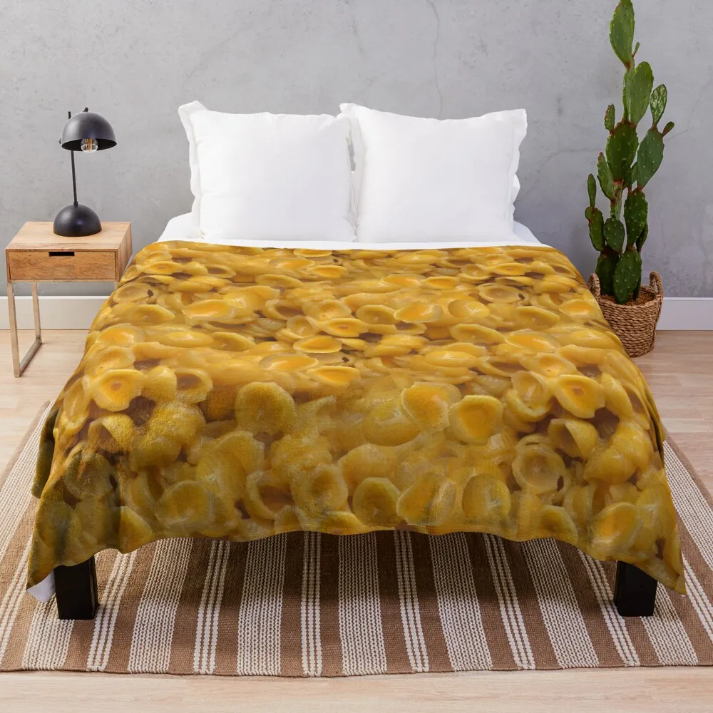 

shells and cheese Throw Blanket Personalized Gift Dorm Room Essentials Loose Blanket Comforter Blanket