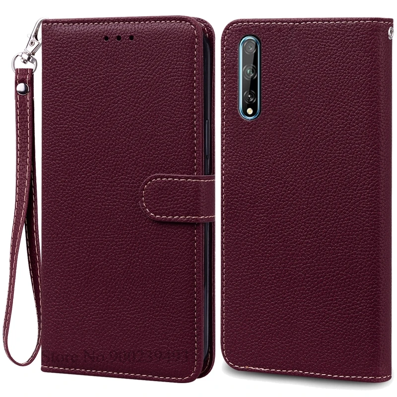 Luxurious Soft TPU Leather Flip Wallet Phone Case with Strap and Card Slots