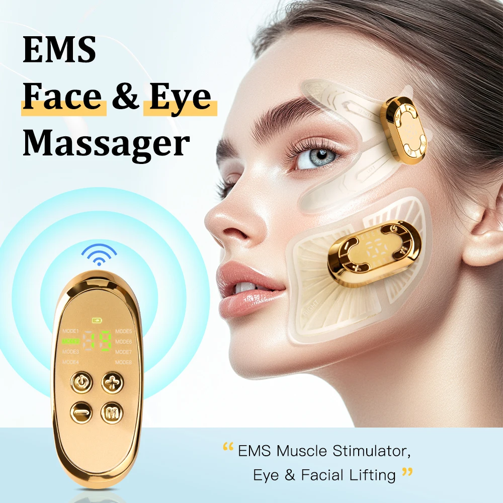 EMS Face Eye Massage Muscle Stimulator Face Beauty Massager Eye Facial Lifting Anti Wrinkle Eyes Skin Care Dark Circles Fatigue