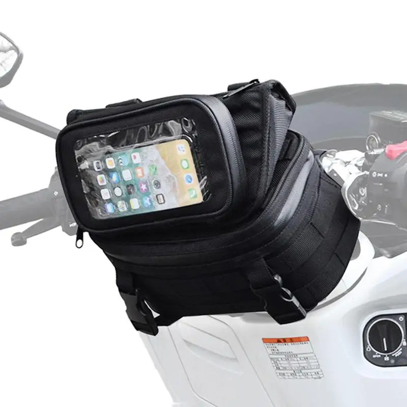 

Front Motorcycle Handlebar Bag Waterproof Bike Navigation Handlebar Storage Waist Bag Touch Screen Motorcycle Pouch Storage