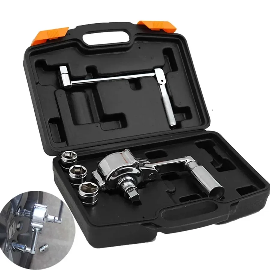 

1/2" Torsional Torque Wrench 3200N.M Multiplier Lug Nut Remover Type Auto Tire Disassembly Repair Tool Kits 17mm 19mm 21mm