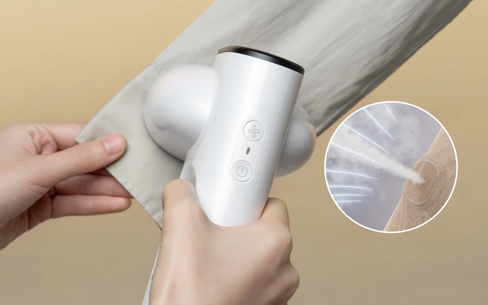 One-hand Operation Clothes Steamer Handheld Portable Garment Vacuum Steamer