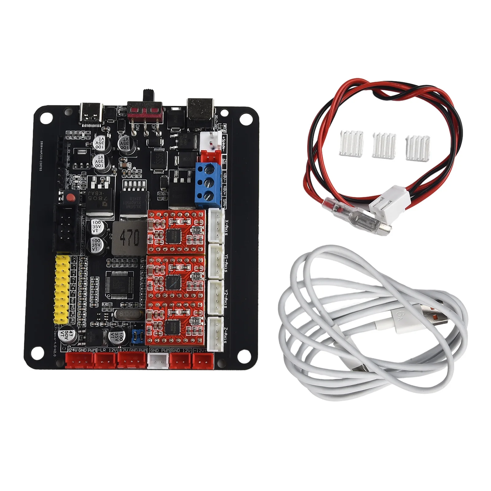 

GRBL 1 1 Controller Board, CNC Stepper Motor, XYZ Double Yaxis, Ideal for X/Y/Z CNC Routers 1610, 2418, and 3018