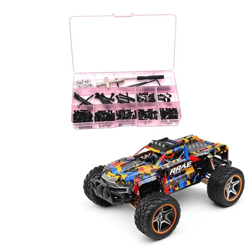 A97I-1 Wltoys 104009 104016 104018 12401 12402-A 12403 12404 12409 액세서리용 금속 나사 상자 키트 세트