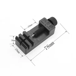 Adjustable Watch Strap Link Remover and Repair Tool Kit (Black)