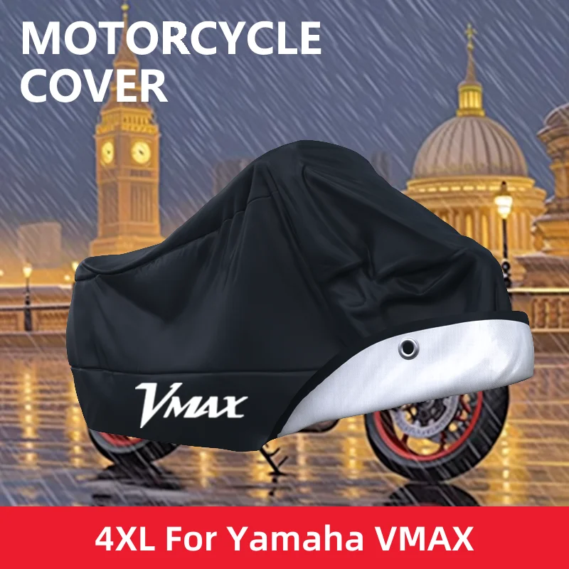 

For Yamaha VMAX V-MAX V MAX 1200 1985-2008 Motorcycle Cover Outdoor Uv Protector Dustproof Rain Covers