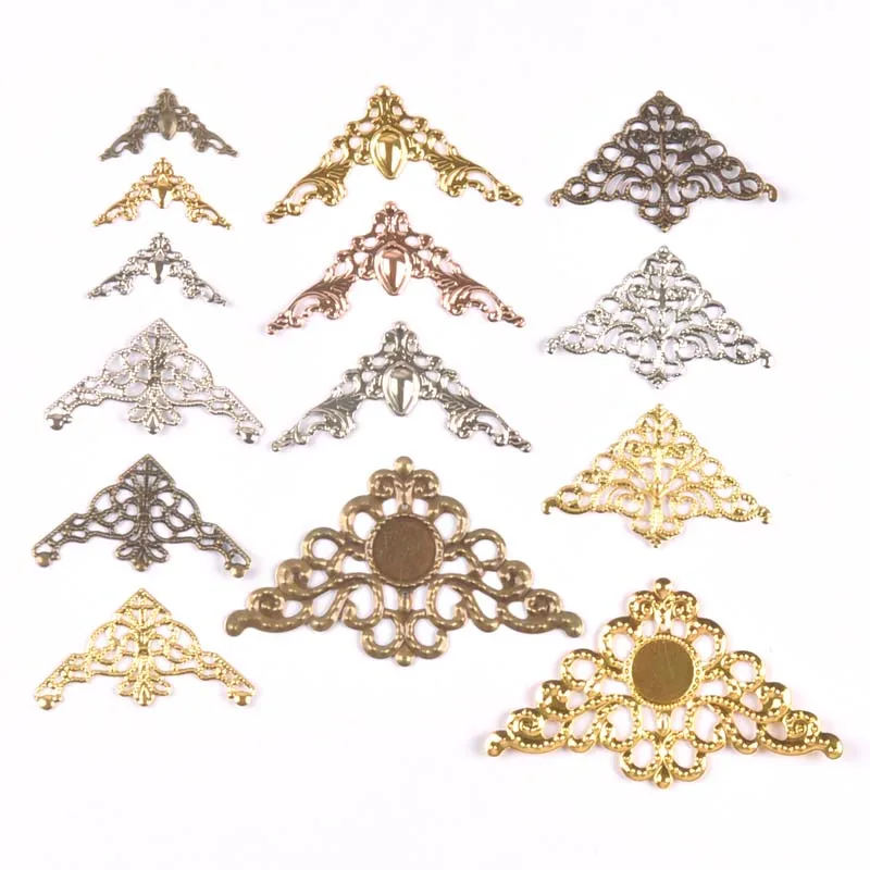 

Серебристые/бронзовые/золотистые металлические углы для декоративных книг, скрапбукинга, фотоальбомов, меню, поделок