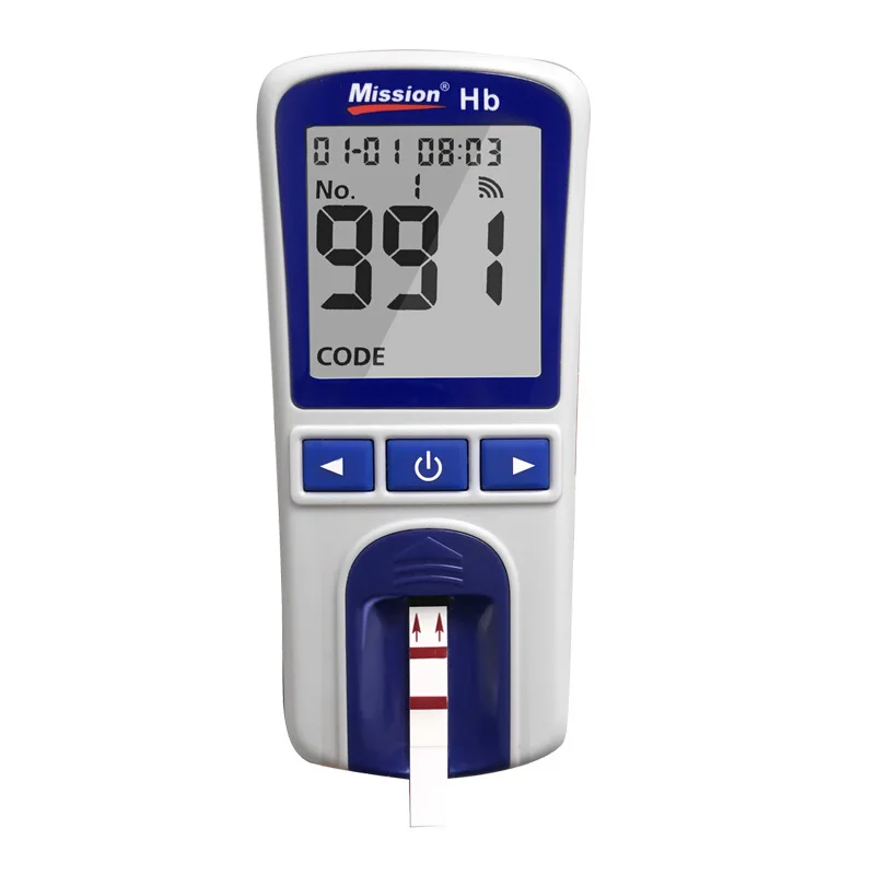 Hemoglobin Analysis Tester Meter Home Hb Analyzer Anemia Tester Strip Heme Test with 100 Test Paper!