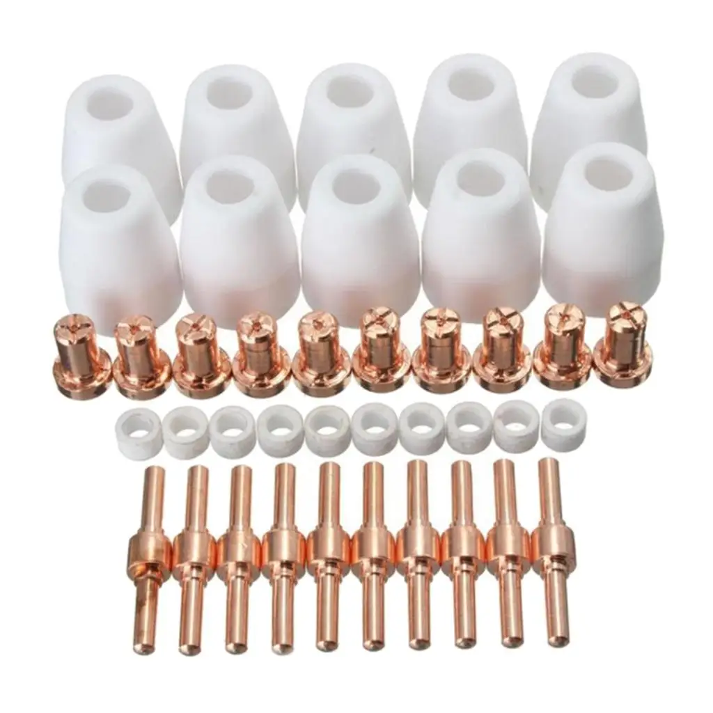 40Pcs Cutting Consumables (Extended) with Cutter Torch PT31 LG40 12 2