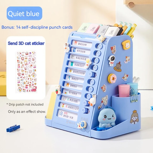 Blue pen holder