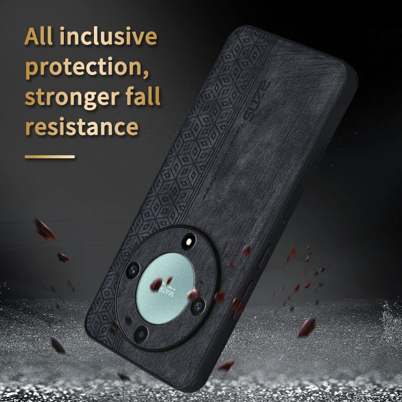 Luxury Leather Shockproof Case - Skin Feel, Soft Back Cover