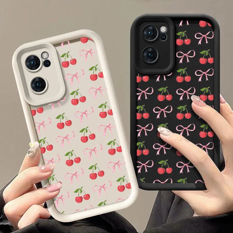 Bow Cherry Fashine Shockproof Soft Phone Case