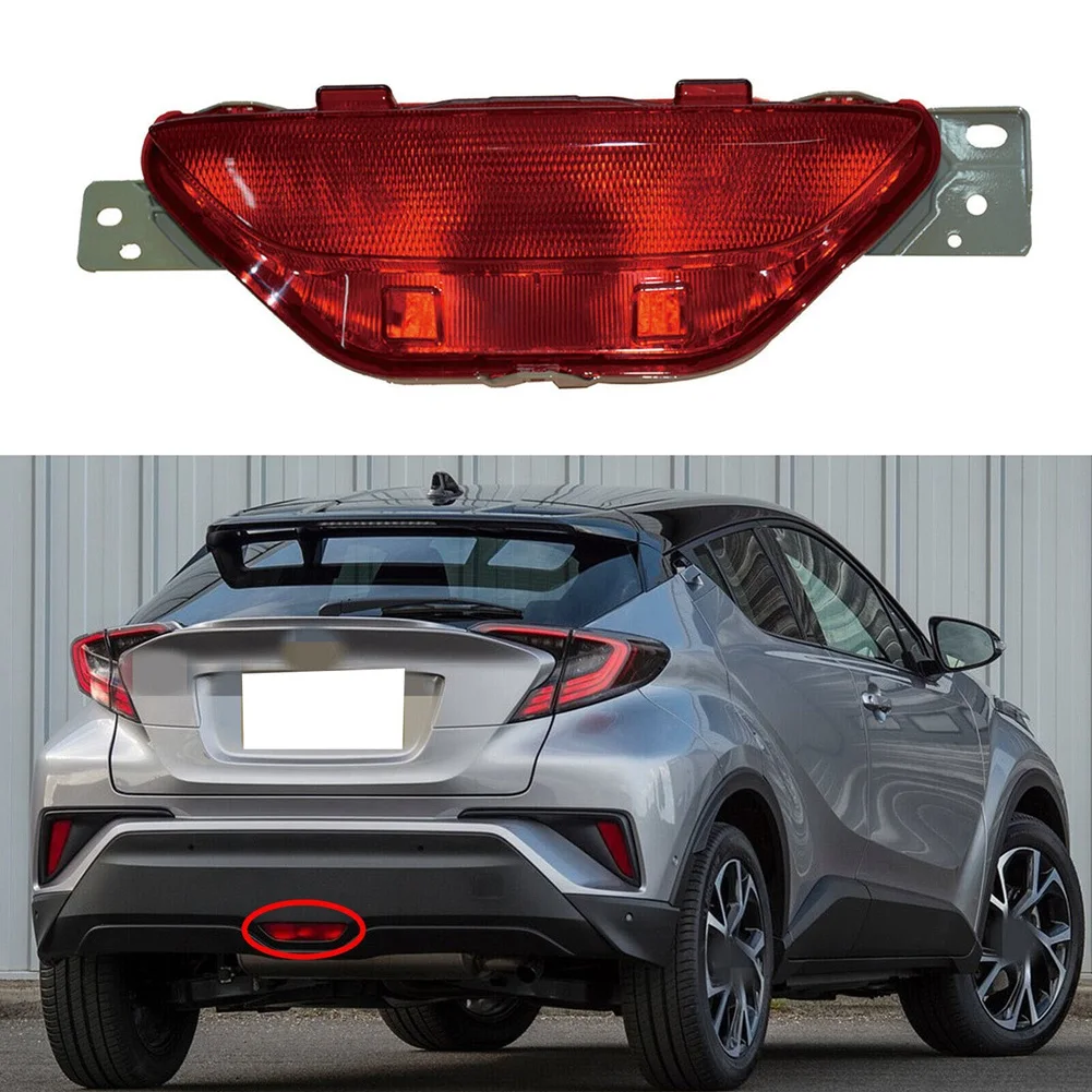 Classy-Car 후면 범퍼 중간 안개등 주차 경고등(전구 없음) Toyota C-HR CHR 2018-2019용
